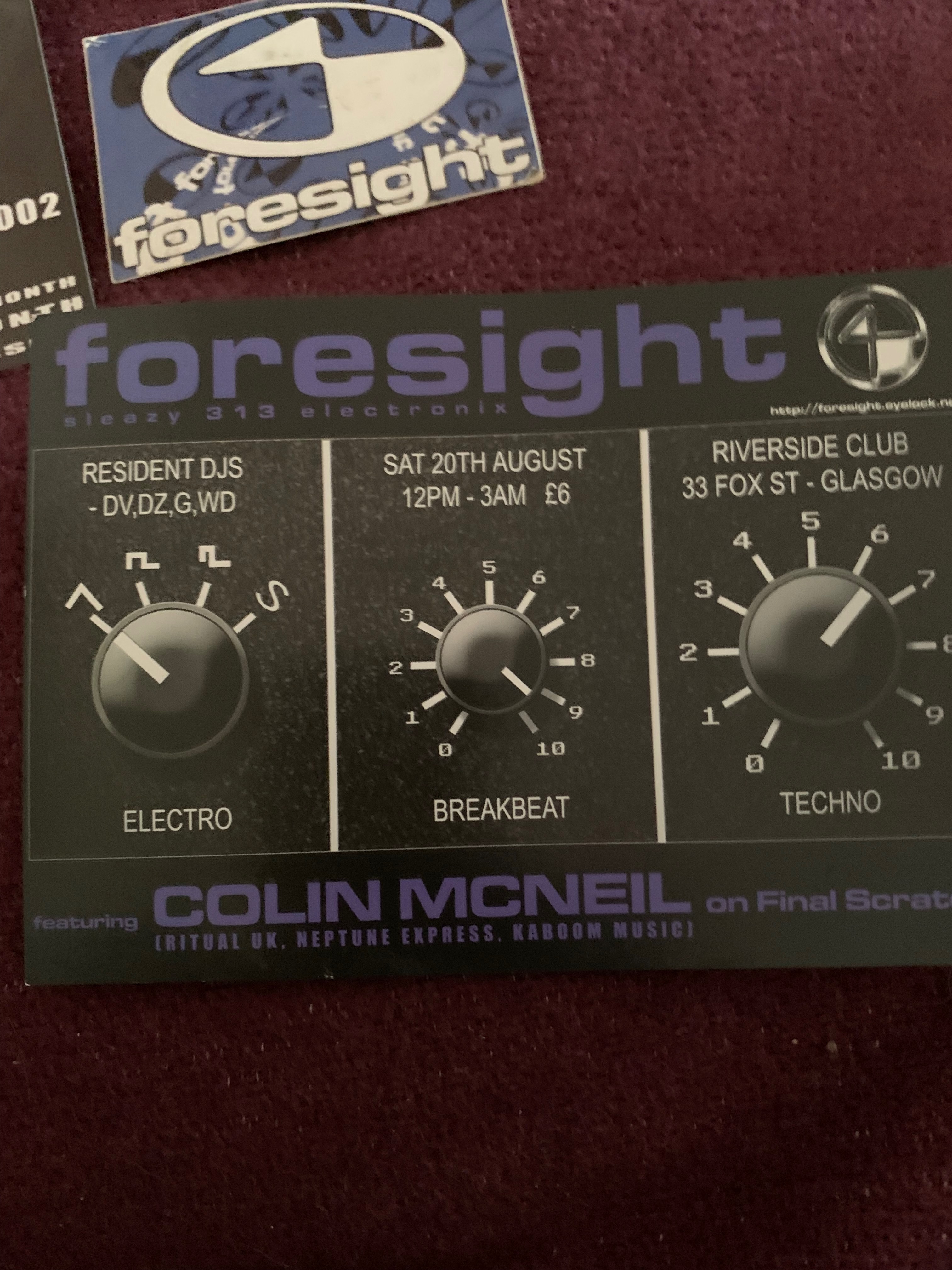Foresight at Riverside Club featuring Colin McNeil on Final Scratch
