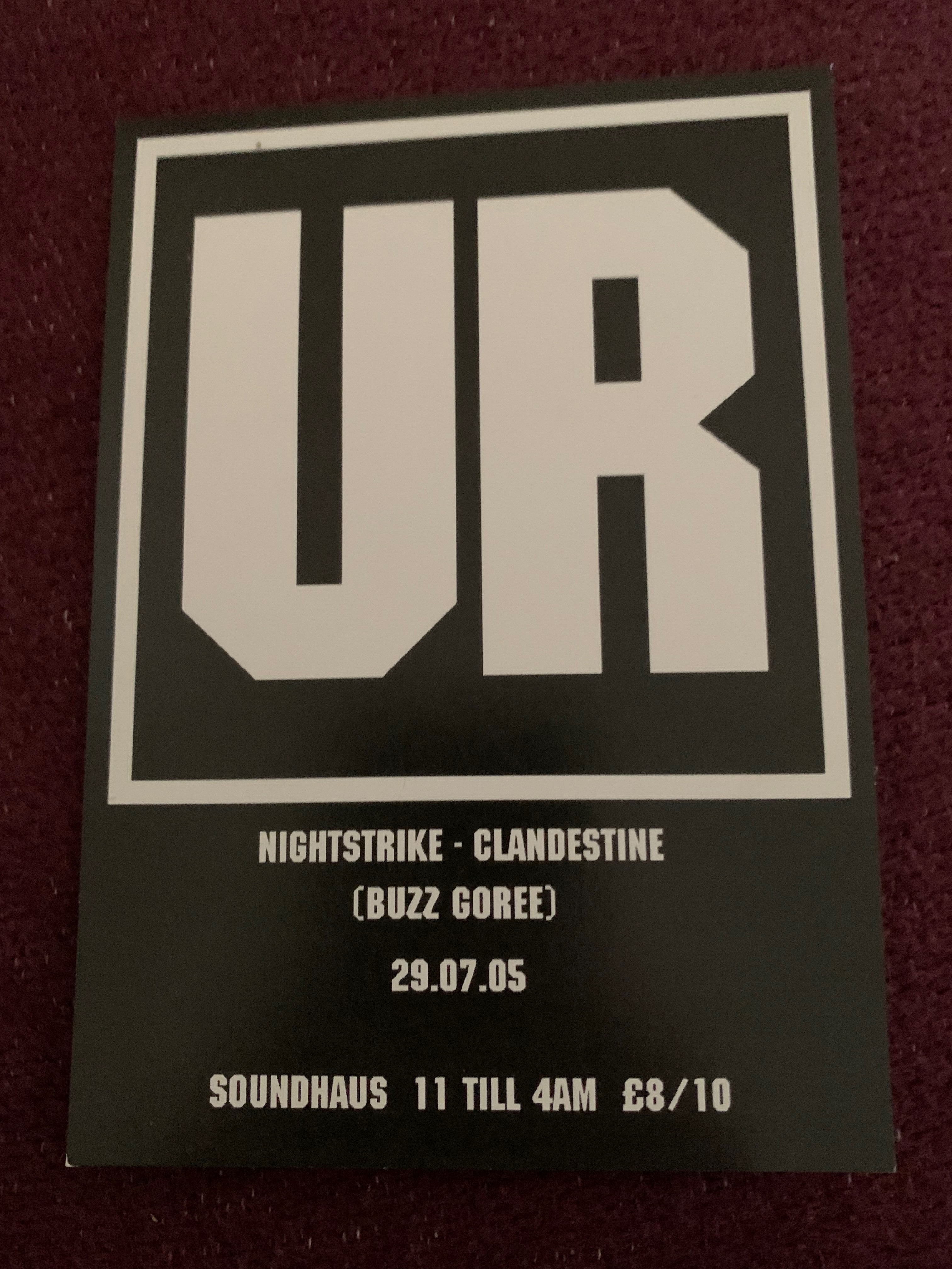 UR - Nightstrike Clandestine at Soundhaus
