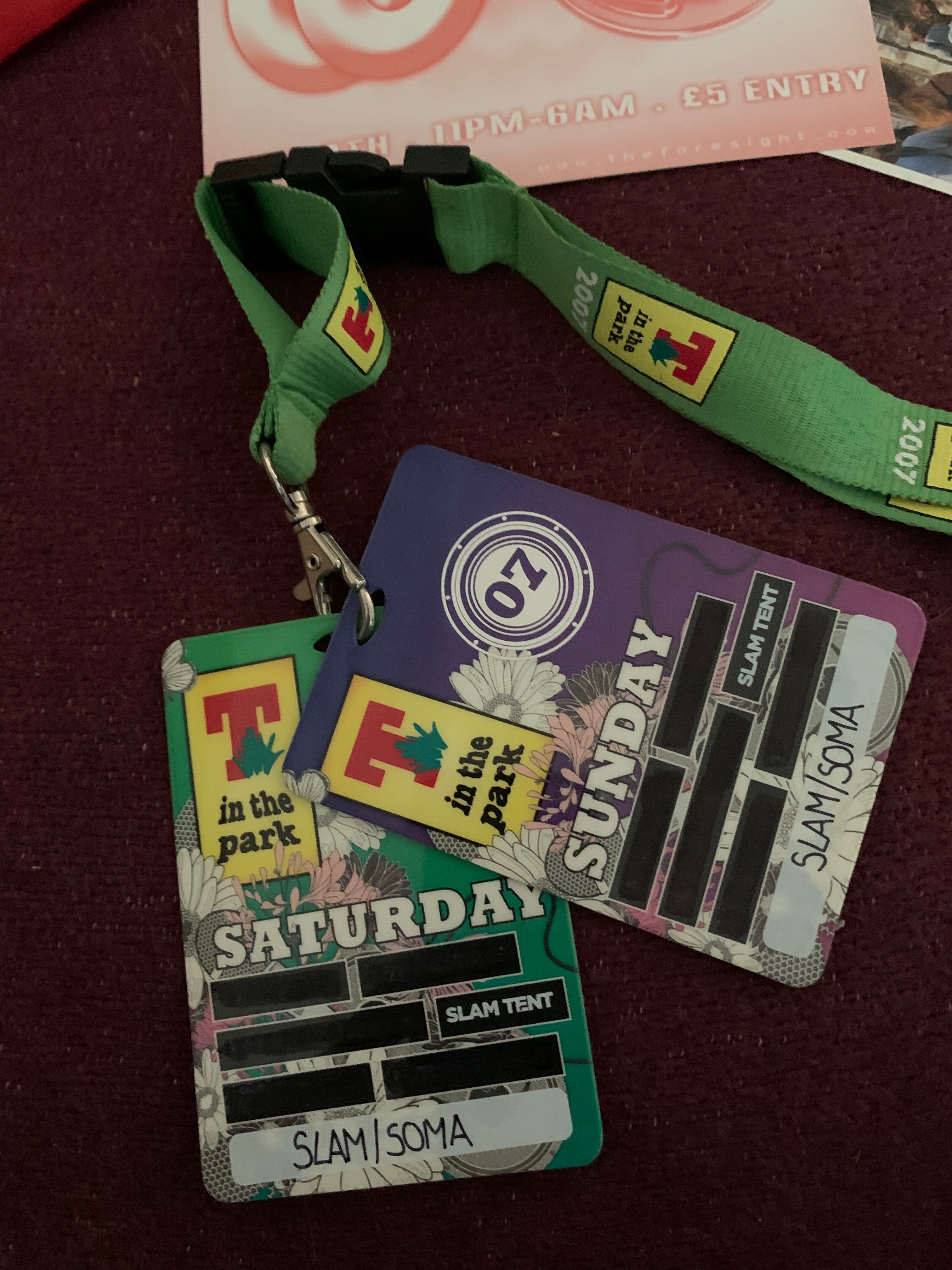 T in the Park / Slam Soma Festival Passes